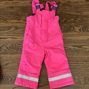 HA Pink Snow Bib Overalls